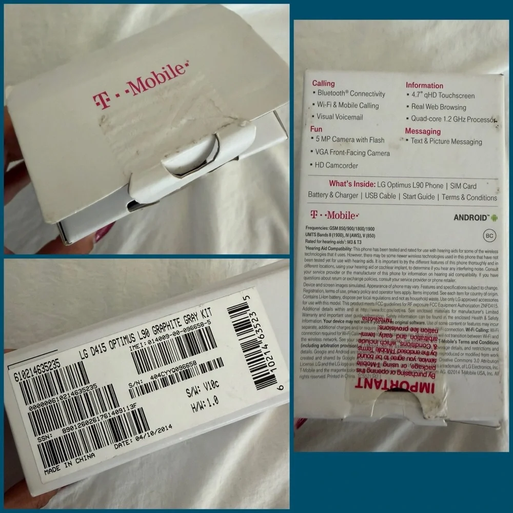 👑✅PRICE FIRM✅ LG Optimus L90 Sleek Black Phone-TMobile Unlocked